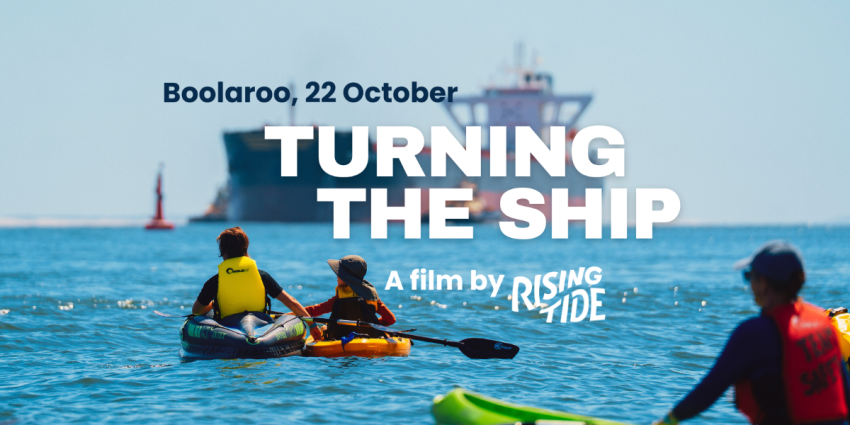 Poster for Film Screening in Boolaroo of Turning the Ship