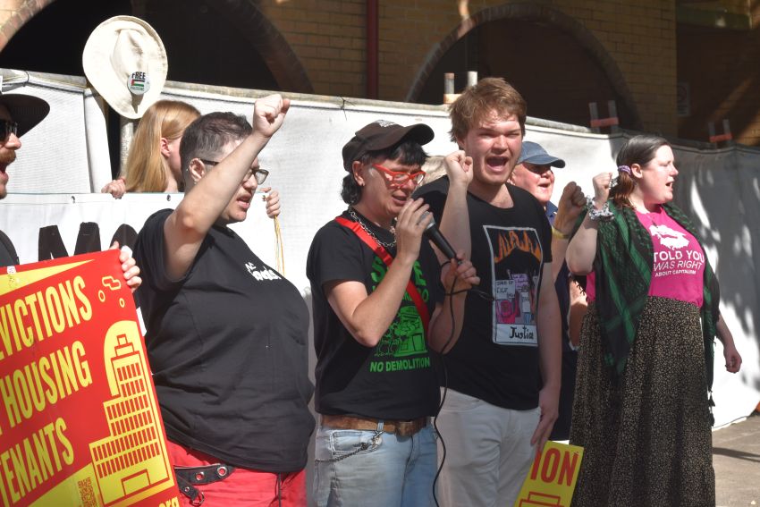 housing protesters 