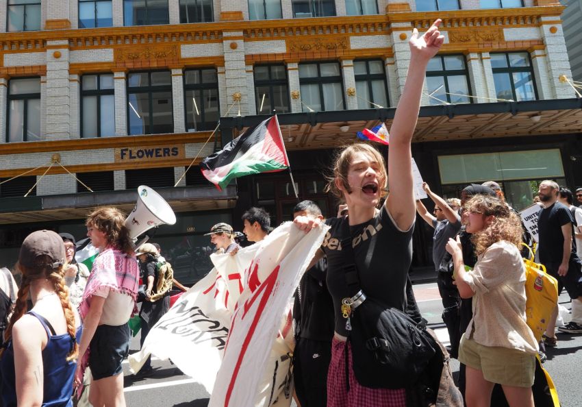 protester in sydney
