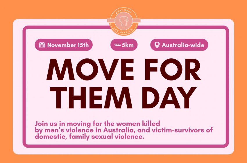 Graphic for event Move For Them Day in Naarm (Melbourne) on 15/11/2025