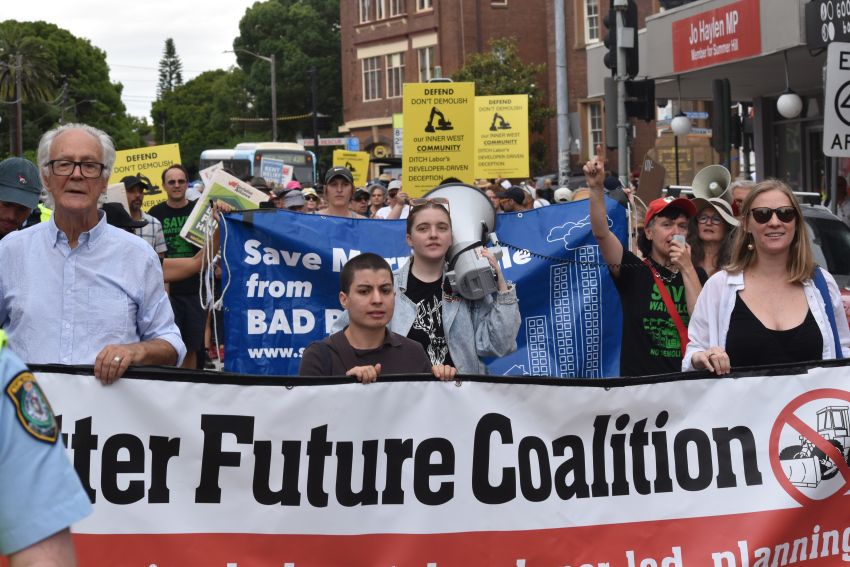 housing rally in marrickville