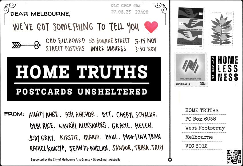 HOME TRUTHS - Flyer for writers + community