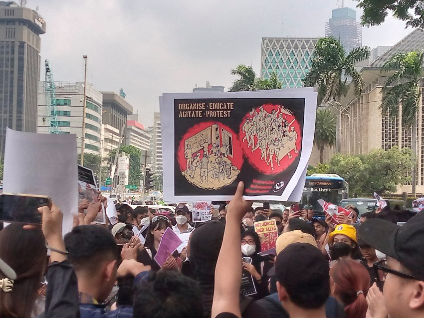 Young people are leading the protest movement in Indonesia.