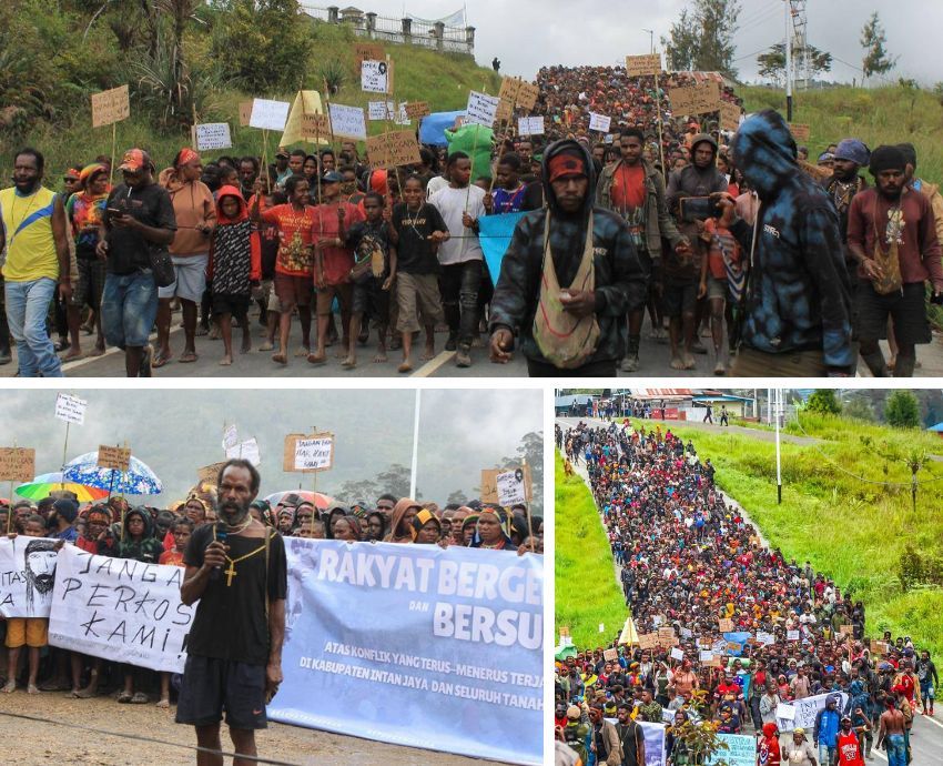 Protest in Intan Jaya