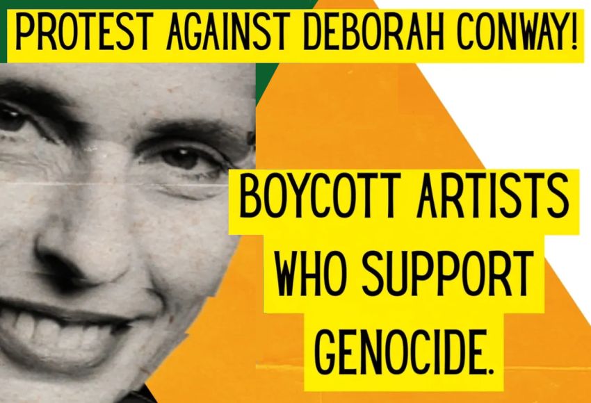 Graphic for Protest Against Deborah Conway 07/11/2025