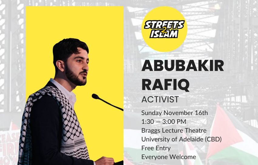 Graphic for event From the Global Sumud Flotilla to Adelaide on 16/11/2025