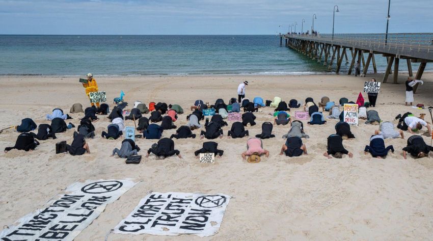 Cropped photo for upcoming event Heads in the Sand: Climate COP OUT 22/11/2025 Henley Beach Jetty