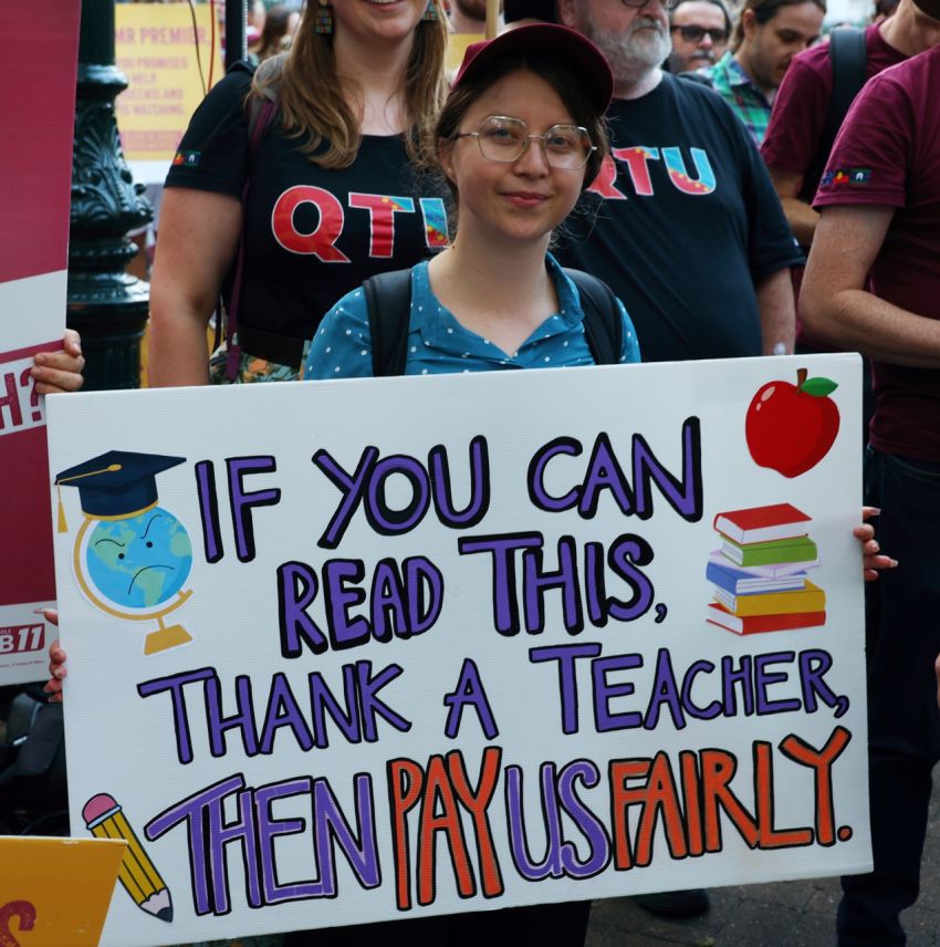 'If you can read this, thank a teacher'