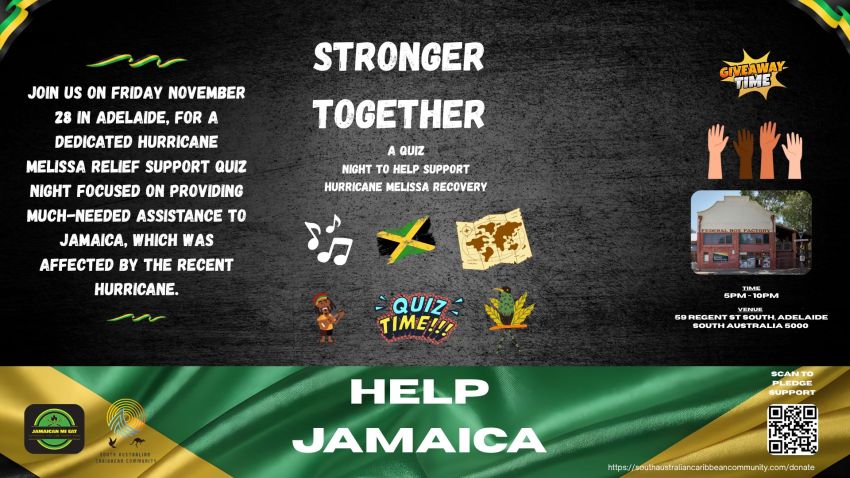 Graphic for event Stronger Together Quiz Night on 28/11/2025, Box Factory, Tarntanya