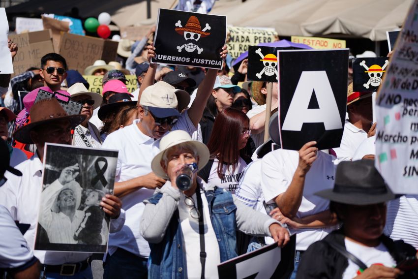 Protesters on the street