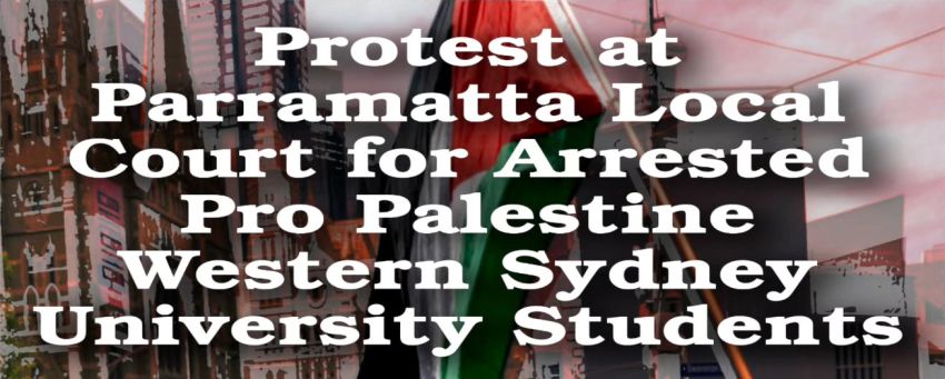 Graphic for protest to drop the charges against Palestinian soldarity activist Issa on 28/11/2025