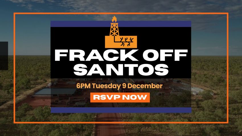 Graphic for event Writing Action Group - Frack Off Santos, 13/12/2025