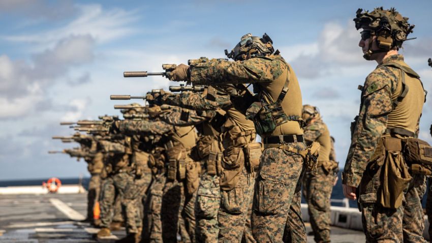 US marines in Caribbean