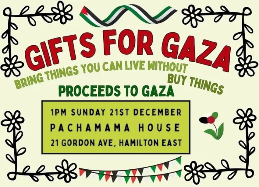 Graphic for event Gifts For Gaza: Mutual Aid Community Market