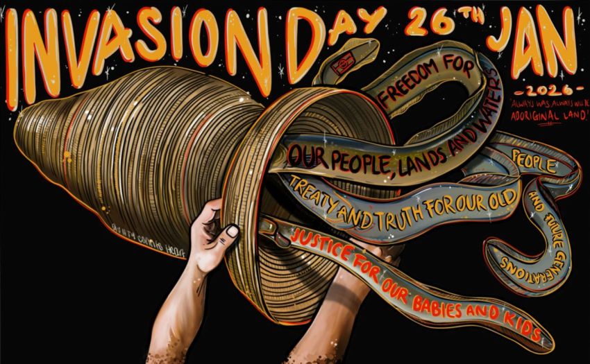 Graphic for event Invasion Day Rally Melbourne 2026