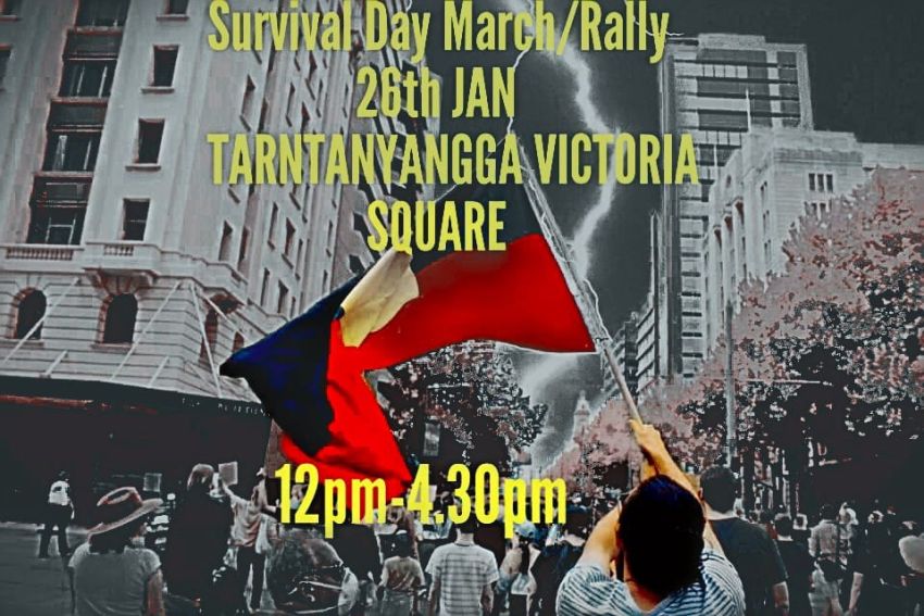 Graphic for event Survival Day March and Rally 26/01/2023 Tarntanyangga