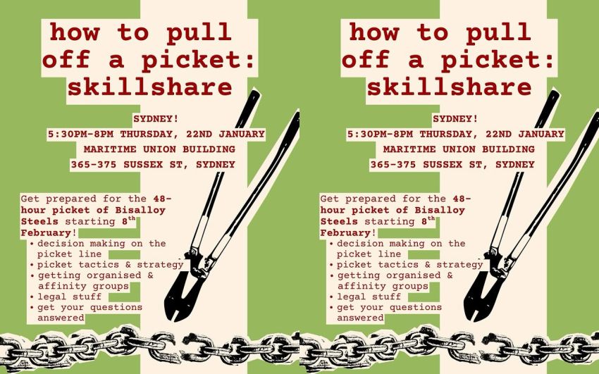 Graphic for event Skillshare: How To Pull Off A Picket – Sydney, 22/01/2026