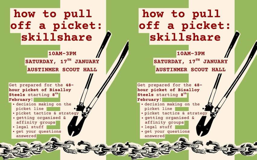 Graphic for event Skillshare: How To Pull Off A Picket – Wollongong, 17/01/2026