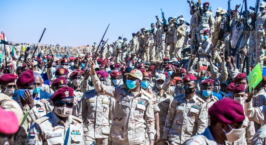 RSF members in Sudan