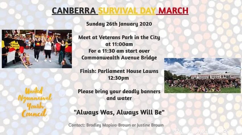 Canberra Survival Day March 26/01/2020