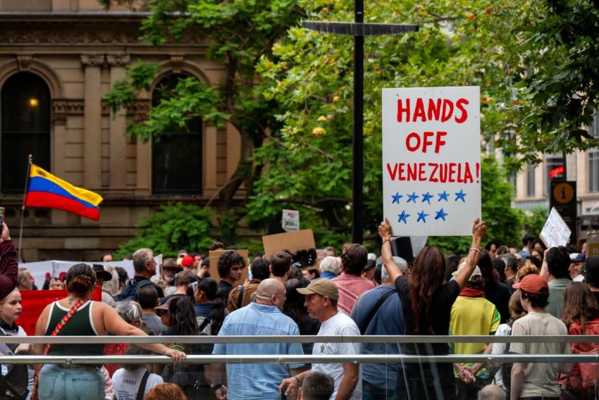 hands off venezuela rally in sydney