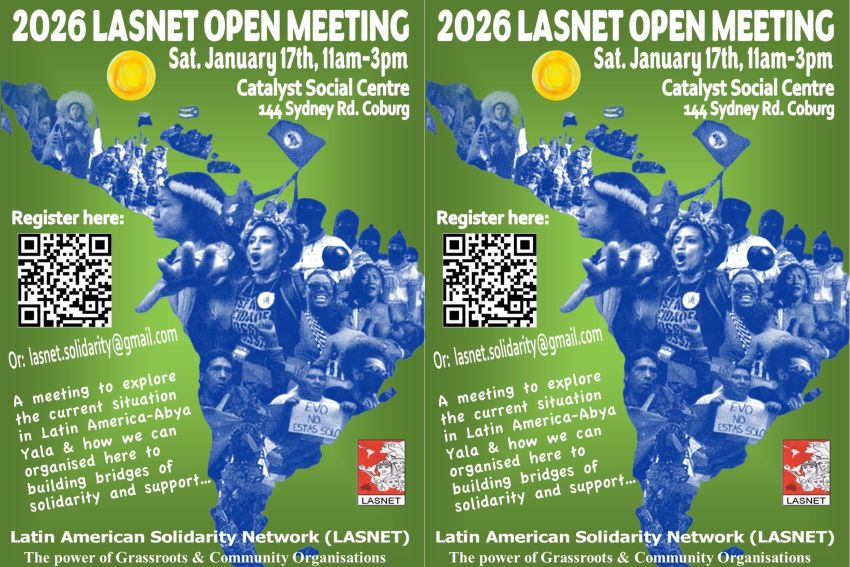 Graphic for event LASNET Open Organising meeting, 11am-3pm 17/01/2026 Catalyst Social Centre Coburg