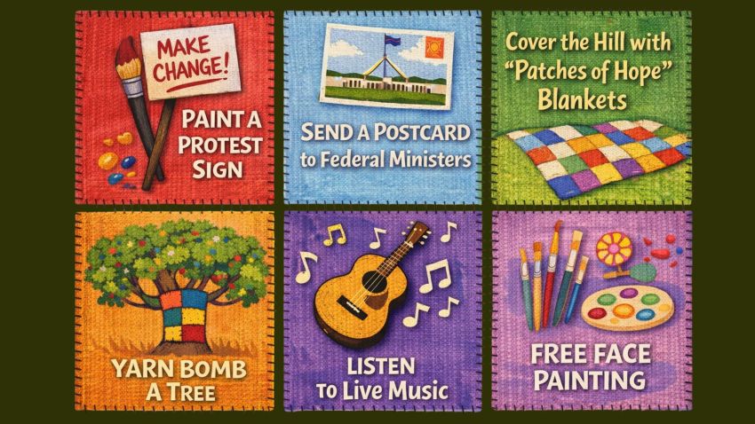 Graphic for event: Save Victoria Park: Creatives in the Park + Rally, 8am-12pm Victoria Park, Herston 