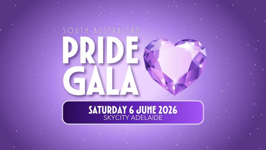Graphic for event South Australian Pride Gala 2026, 5pm 06/06/2026 SkyCity, Tarntanya