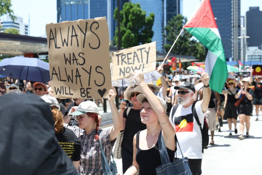 Always was, always will be Aboriginal land, Magan-djin/Brisbane