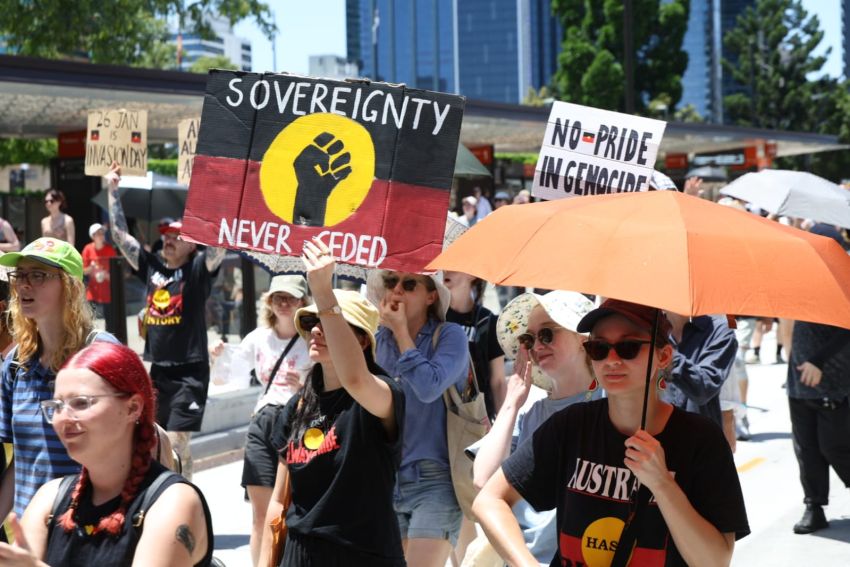 Sovereignty was never ceded, Magan-djin/Brisbane. Photo: Alex Bainbridge