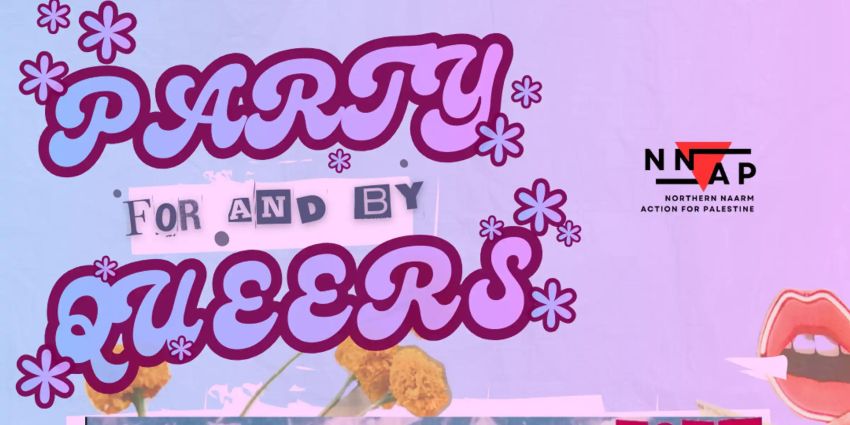 Artwork and graphic for Party for (and by) Queers Fundraiser, 4pm till late 08/02/2026, Nasty's, 806 High St Thornbury VIC 3071