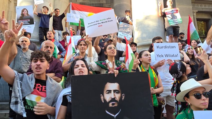 Protest for Rojava in Kuerta Yerta/Adelaide