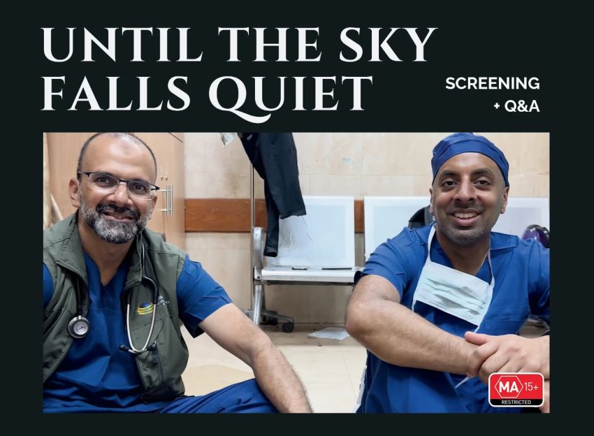 Artwork and graphic for evemt Until the Sky Falls Quiet – Film screening + Q&A, 3pm 21/02/2026  Ferntree Gully Uniting Church, 6 The Avenue, Ferntree Gully VIC 3156