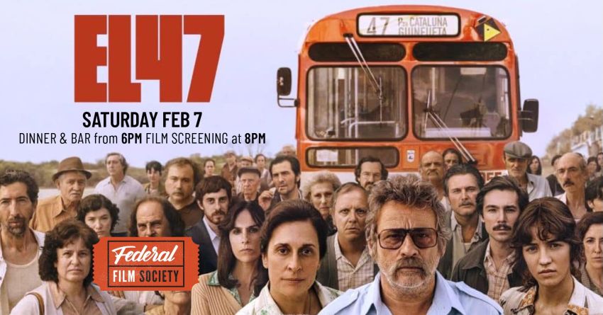 Artwork and graphic for event The 47 film screening, 6pm dinner, 8pm film 07/02/2026 Federal Film Society, 466 Federal Drive, Federal, NSW 2480
