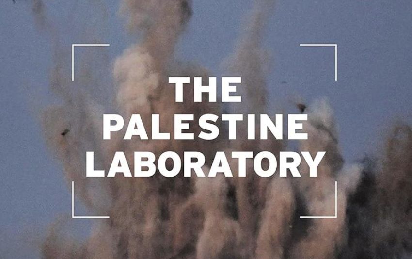 Artwork and graphic for event Film screening: The Palestine Laboratory, 5:30pm 14/02/2026,  Environment Centre NT, 3/98 Woods St, Darwin City NT 0800