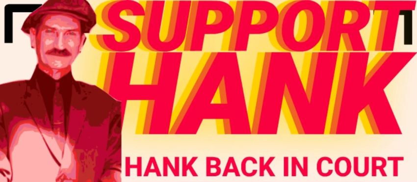 Artwork and graphic for event Support Hank at Melbourne Magistrates' Court, 9:30am 23/02/2026 Melbourne Magistrates' Court, 233 William St, Melbourne VIC 3000
