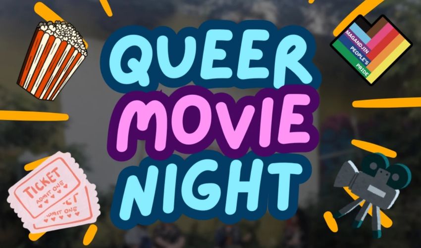 Artwork and graphic for event Queer Movie Night: Celebrating Community Love, 6pm 14/02/2026 House Conspiracy, 42 Mollison St, West End QLD 4101