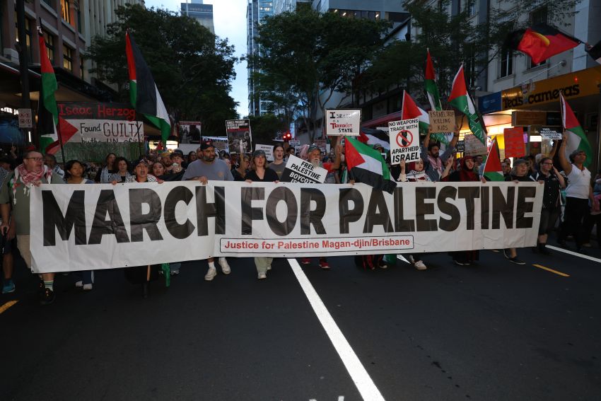 March for Palestine, Magan-djin/Brisbane, February 9