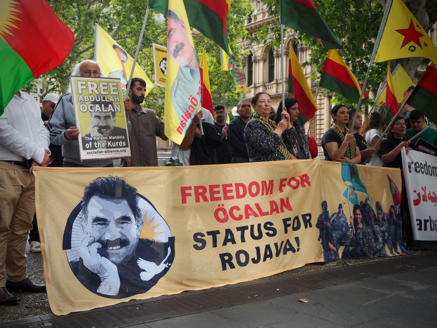 Free Ocalan rally