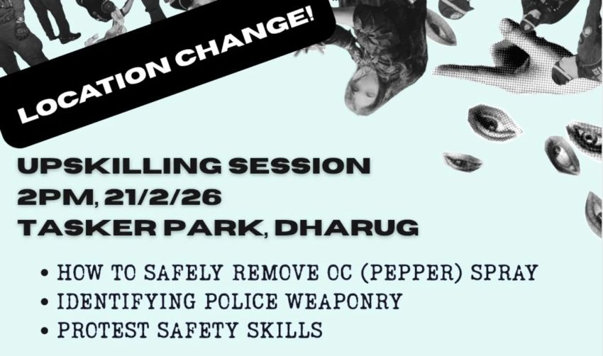 Artwork and graphic for event Upskilling session: Build capacity, build community – We keep us safe, 2pm 21/02/2026 Tasker Park, 15 Phillips Ave, Dharug (Canterbury) NSW 2193