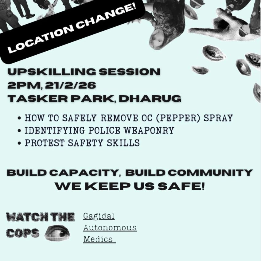 Artwork and graphic for event Upskilling session: Build capacity, build community – We keep us safe, 2pm 21/02/2026 Tasker Park, 15 Phillips Ave, Dharug (Canterbury) NSW 2193