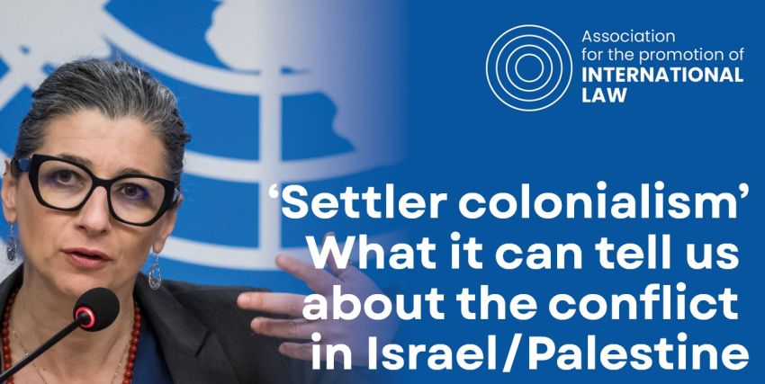 Artwork and graphic for event ‘Settler colonialism’: What it can tell us about the conflict in Israel/Palestine, 7:30pm-9pm 05/03/2026 Elder Conservatorium, North Terrace, Adelaide SA 5000