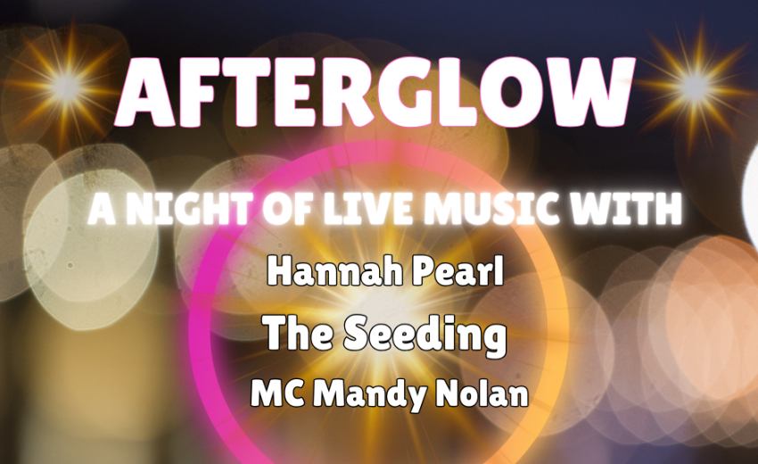Artwork and graphic for event Afterglow – A night of live music, 5:30pm til late 20/03/2026  Moller Pavilion, Market St, Bangalow NSW 2479
