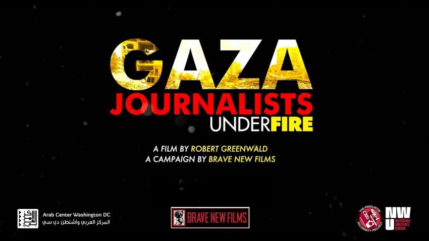 Artwork for documentary film Gaza Journalists Under Fire