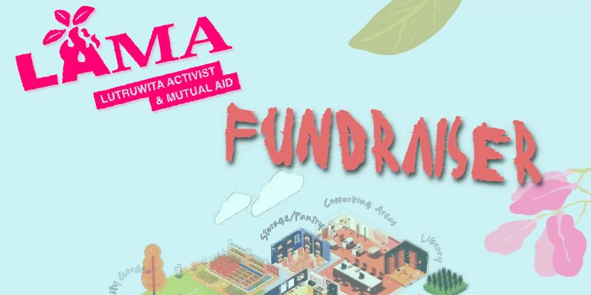 Artwork and graphic for event Lutruwita Activist & Mutual Aid Fundraiser, 7pm 07/04/2026 The Grand Poobah, 142 Liverpool St, Hobart TAS 7000