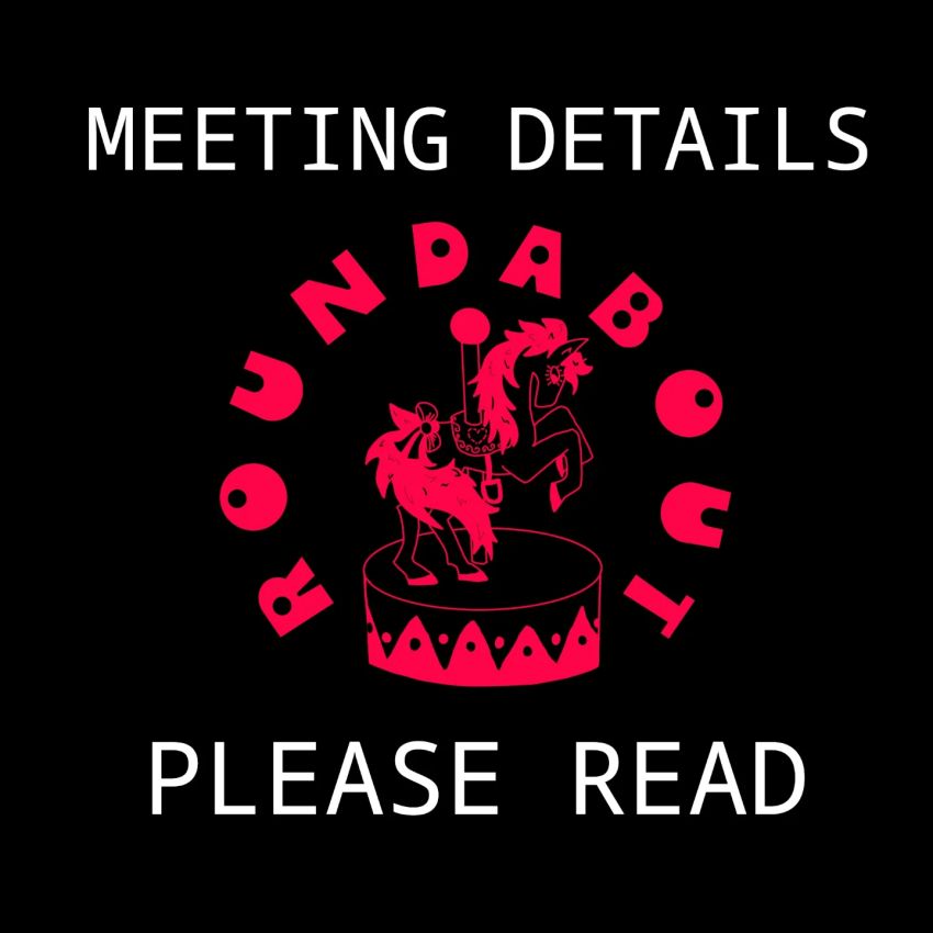 Artwork and graphic for event Roundabout meeting at Tabi Gallery, 6pm 05/03/2026 Tabi Gallery, 213-215 Angas Street, Level 1, Adelaide SA 5000