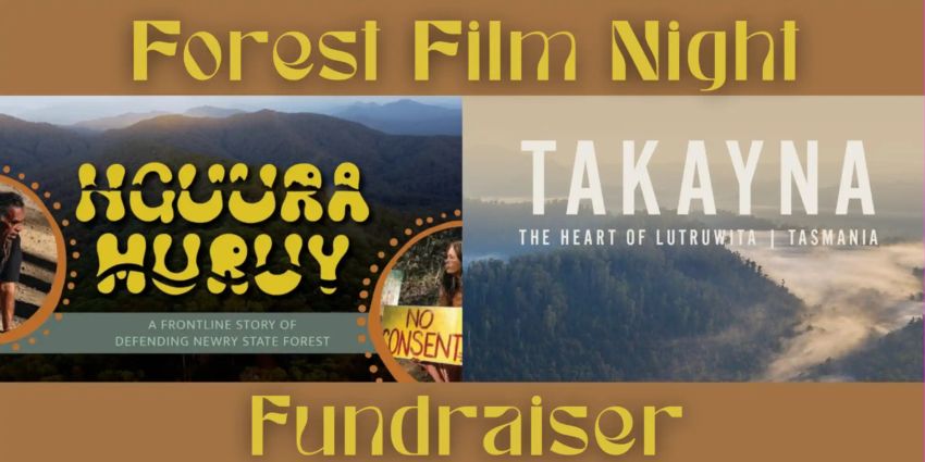 Artwork and graphic for event Forest Film Night Fundrasier, 630pm-8:45pm AEDT 19/03/2026 Bellingen Memorial Hall, 32 Hyde St, Bellingen NSW 2454