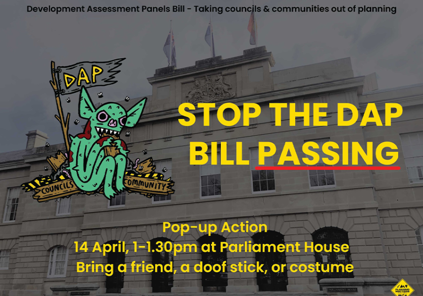 Image with information about DAP pop-up action