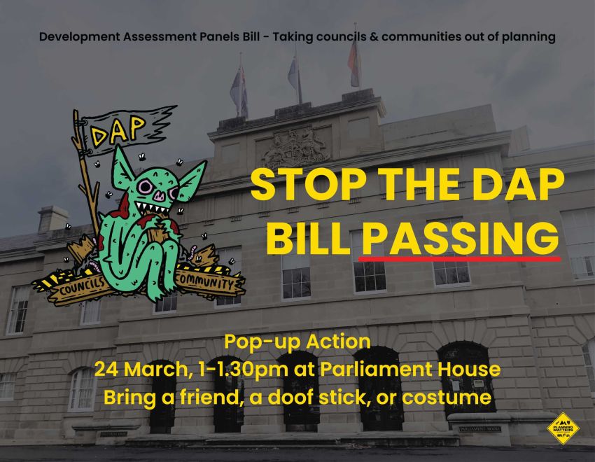 Picture with information about the Stop the DAP pop-up action