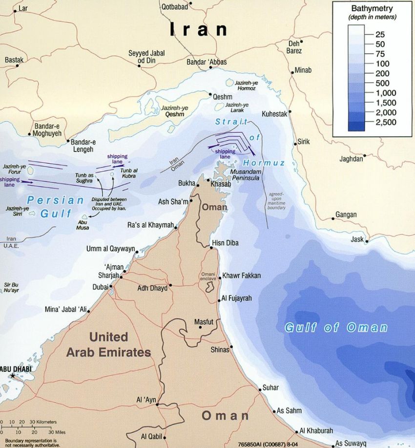 Strait of hormuz Wikimedia
